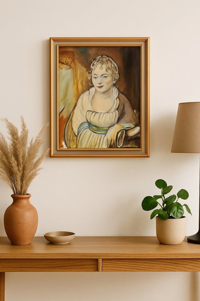 Vintage-Style Portrait Painting - sweepgoods.ca