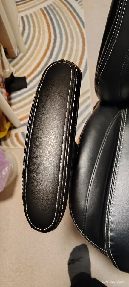 Adjustable Office Chair – Black, Comfy, Swivel + Tilt image indicator(4)