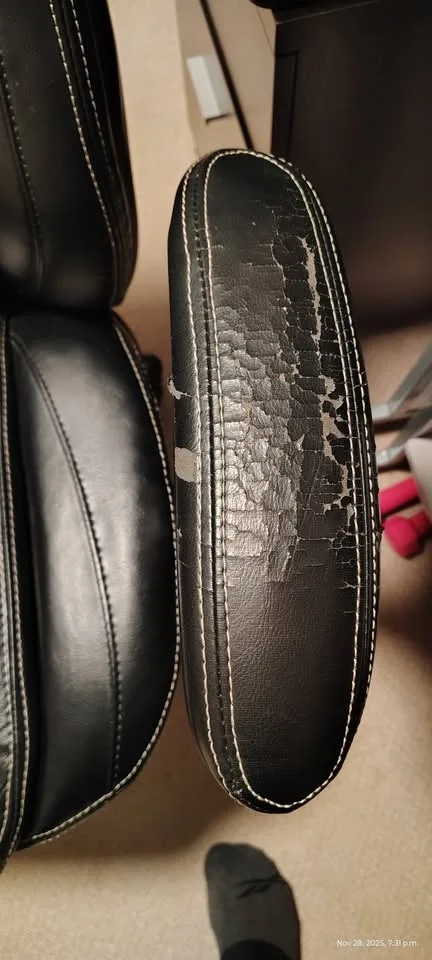 Adjustable Office Chair – Black, Comfy, Swivel + Tilt image indicator(5)