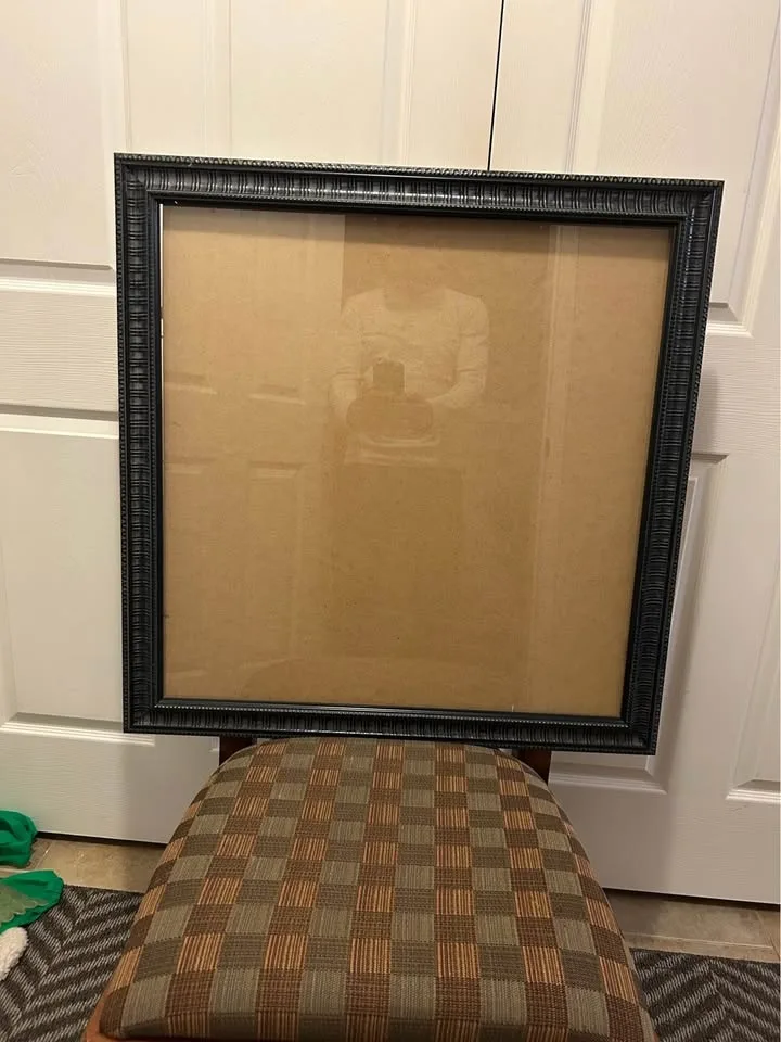 Large Textured Black Frame - 29 x 29.5 - Gallery Style