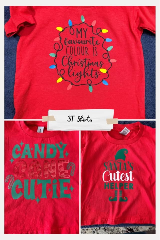 3T and 4T Christmas shirts