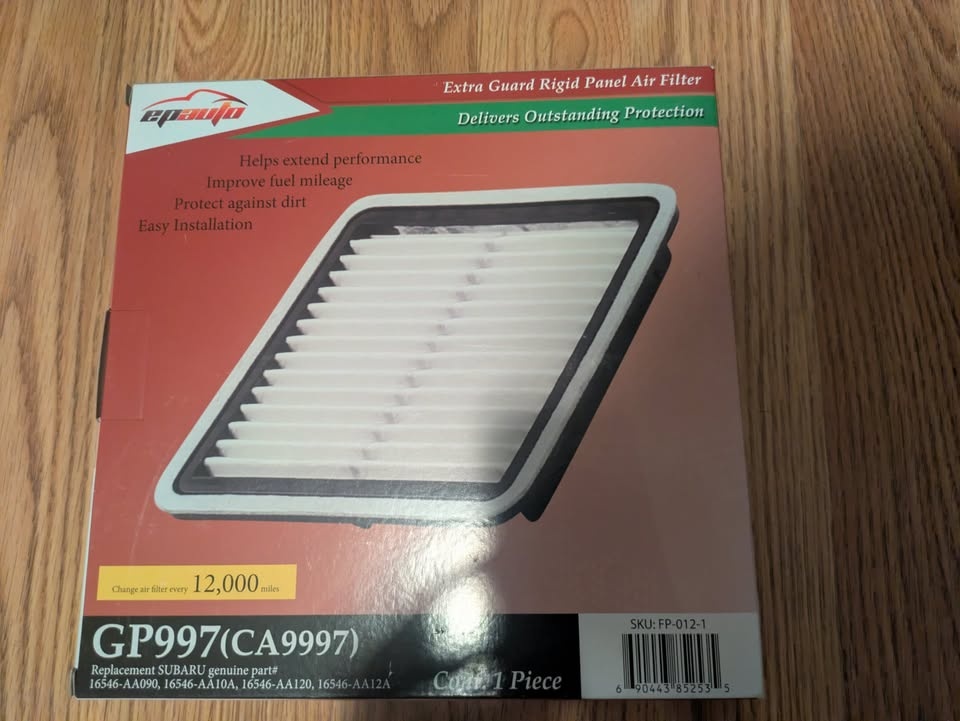 Subaru Impreza 2012-2016 Panel Air Filter & Cabin Air Filter - photo 2