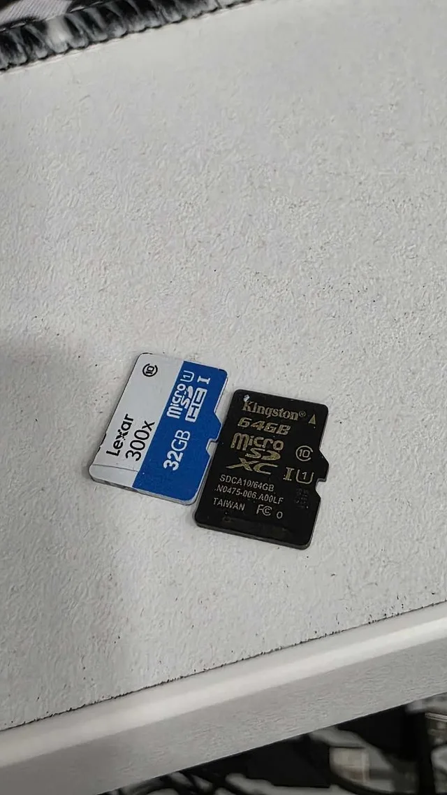 microSD 32gb and 64gb