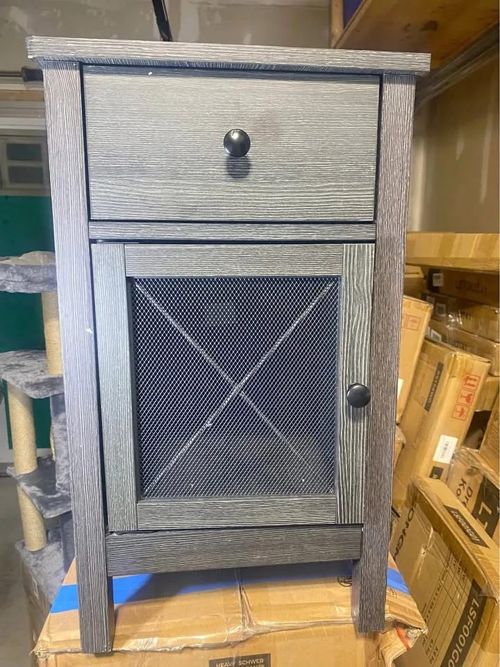 Modern Side Table with Charging Station ⚡ Brand New