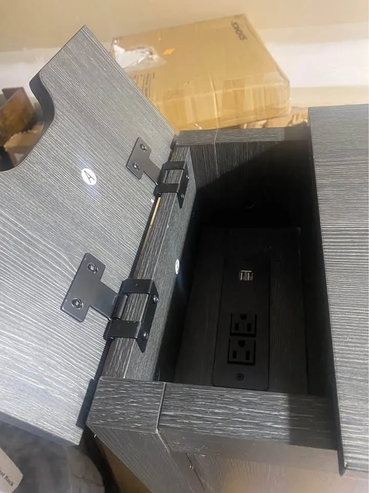 Modern Side Table with Charging Station ⚡ Brand New image indicator(2)