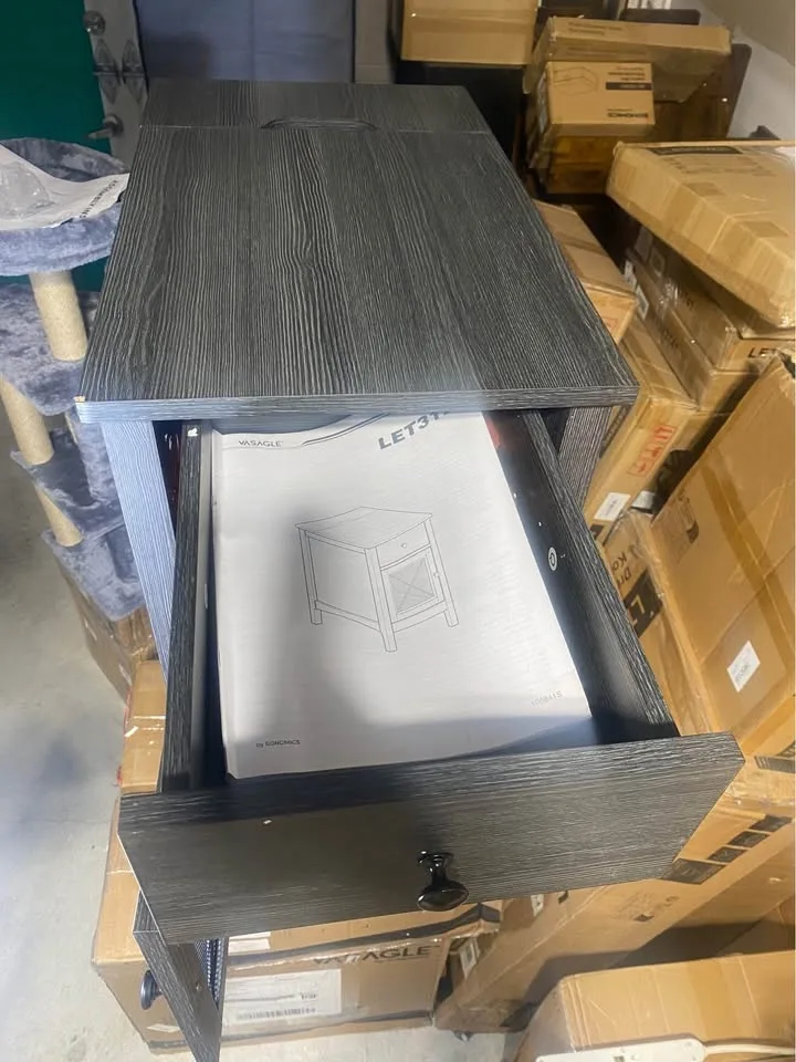 Modern Side Table with Charging Station ⚡ Brand New image indicator(5)