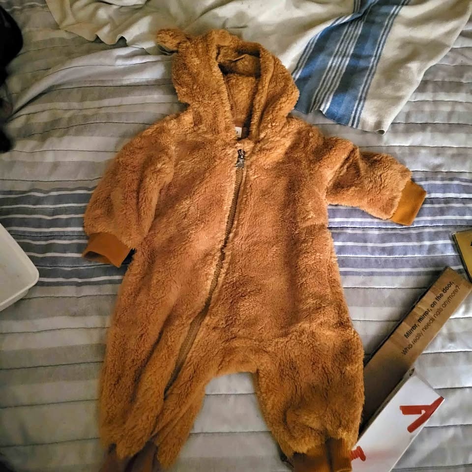 babies teddy bear 1 piece outfit