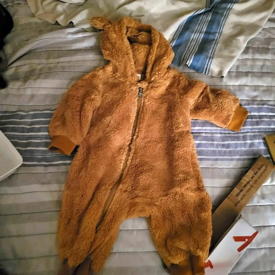 babies teddy bear 1 piece outfit