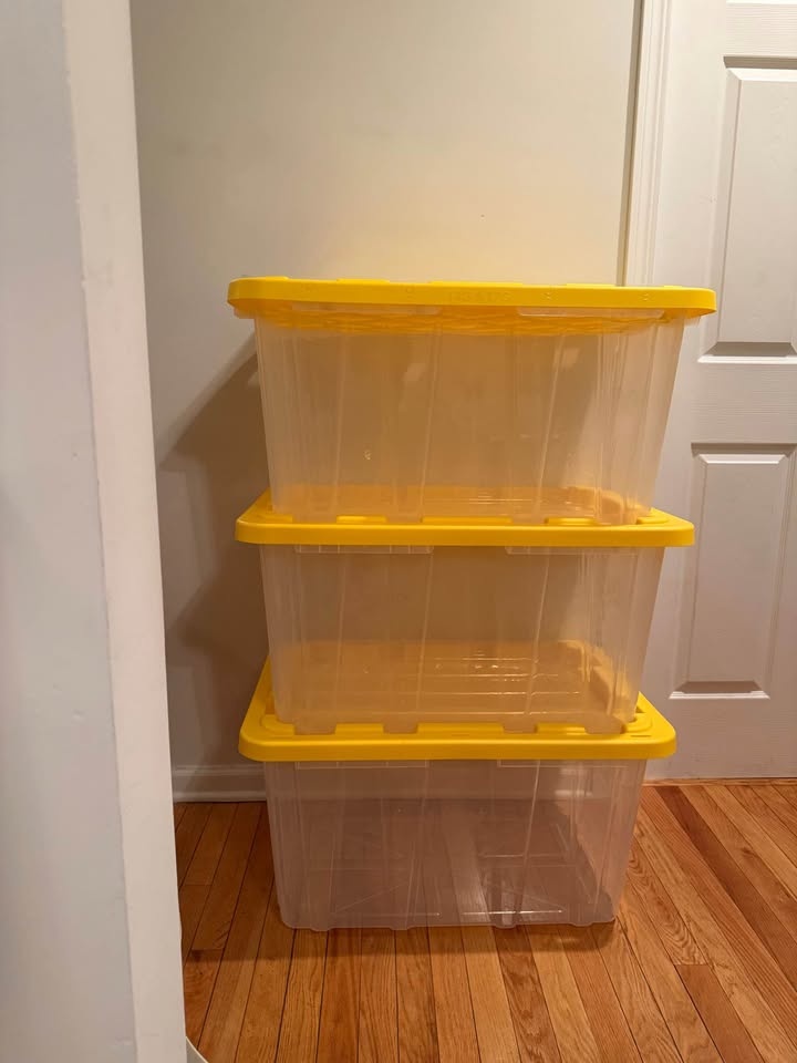 HDX HEAVY DUTY CLEAR PLASTIC TOTES - 5 - photo 2