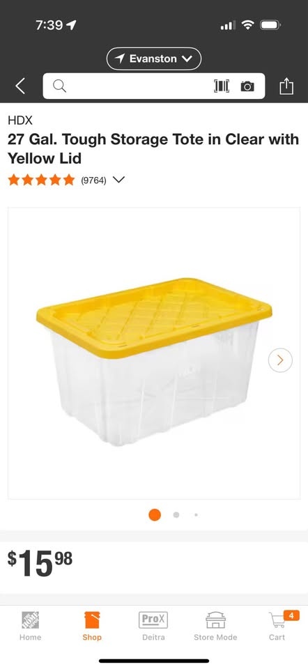 HDX HEAVY DUTY CLEAR PLASTIC TOTES - 5 - photo 3
