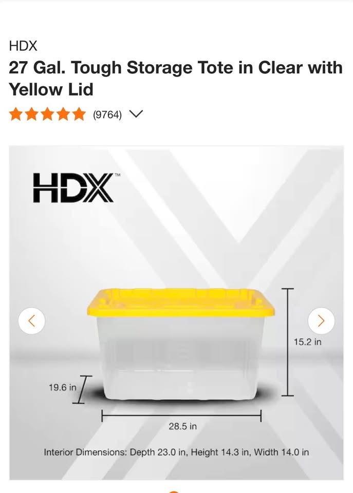 HDX HEAVY DUTY CLEAR PLASTIC TOTES - 5 - photo 5