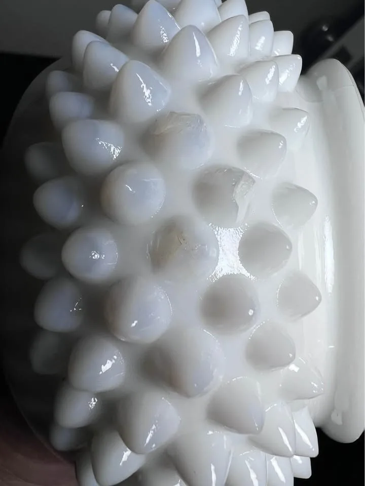 Fenton white hobnail milk glass bowl image indicator(7)