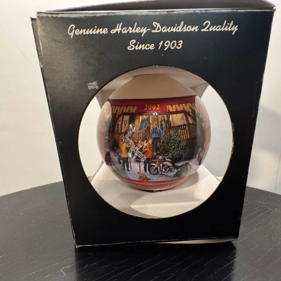 in ORIGINAL BOX Vintage 2002 Harley-Davidson Ornament image indicator(2)