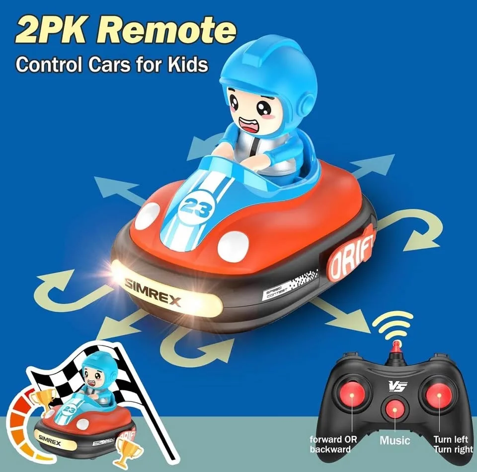 Remote Control Bumper Cars for Kids (BRAND NEW) image indicator(7)