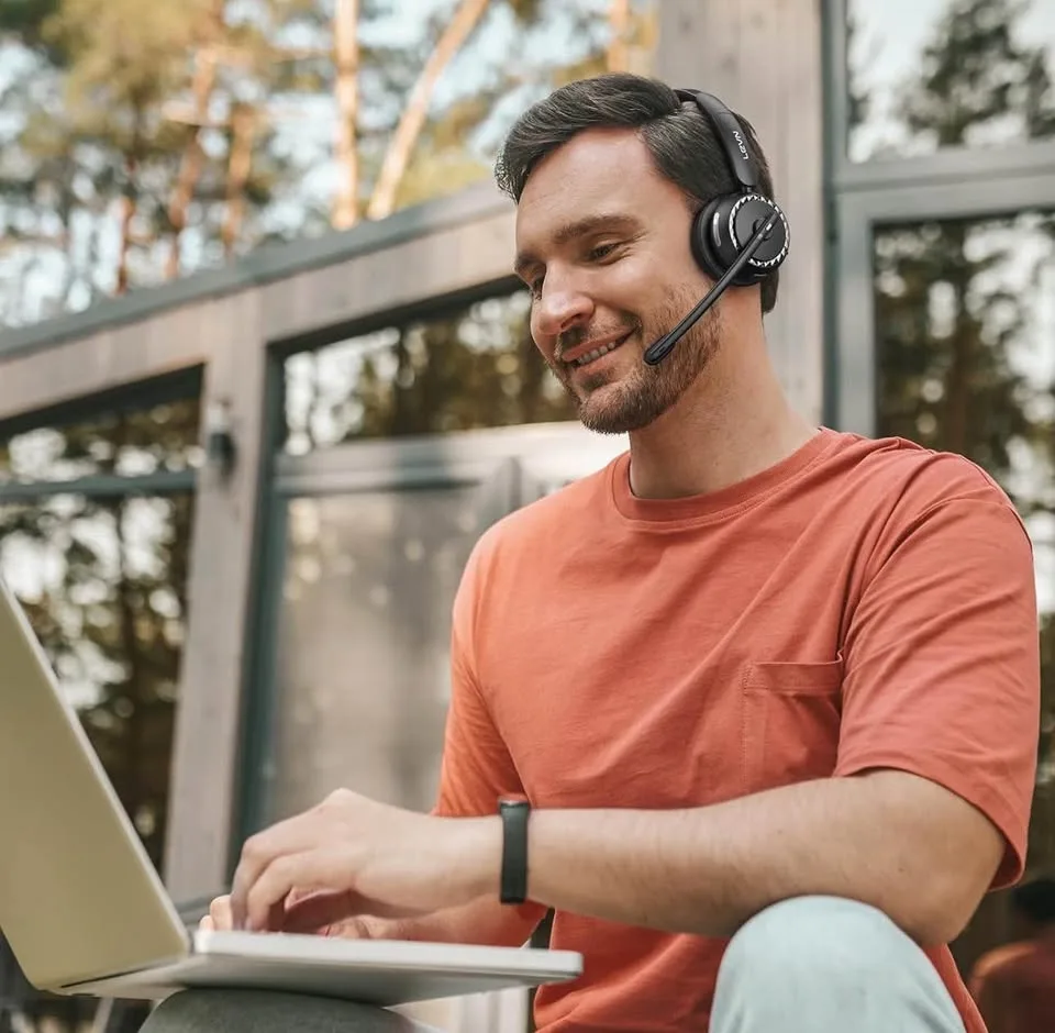 Wireless Headset with Mic for Work image indicator(7)