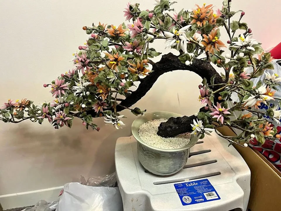 Vintage jade bonsai tree