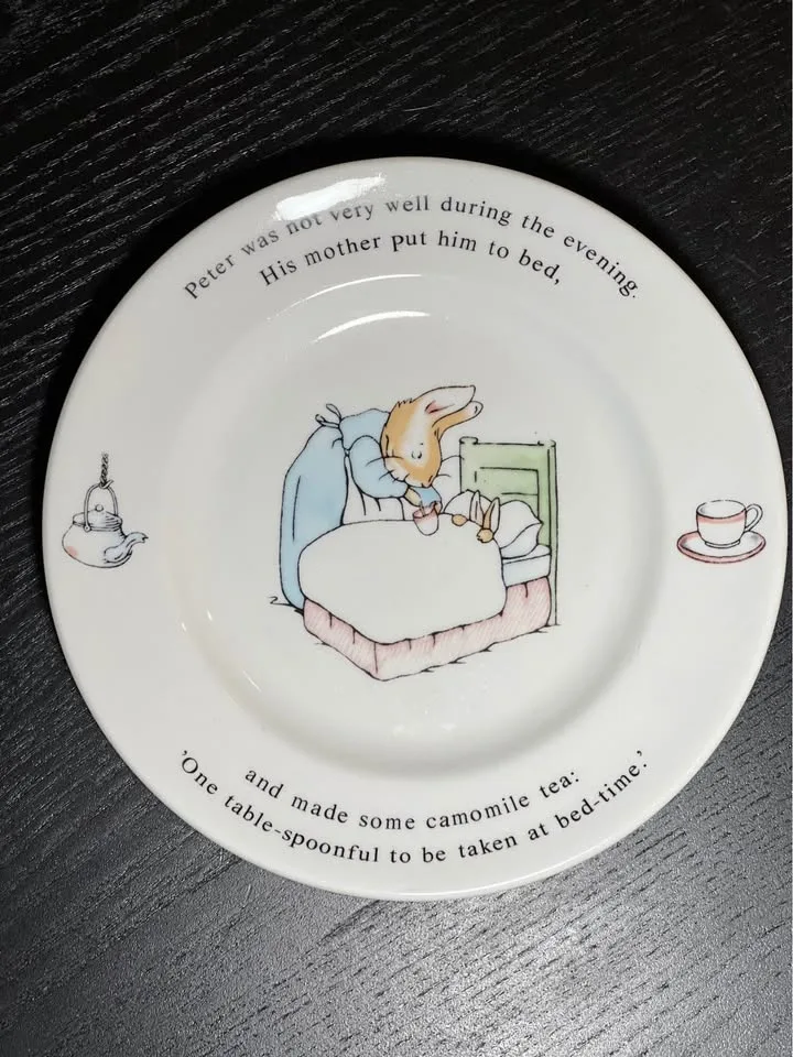 Vintage Wedgwood Peter Rabbit Plate 7" image indicator(2)