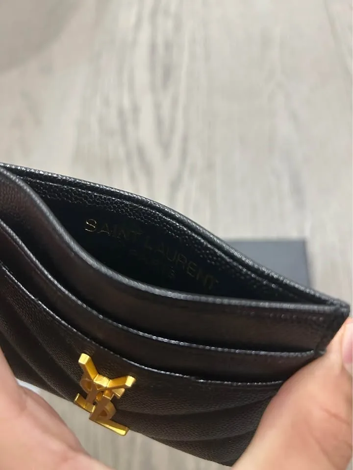 Ysl Women’s Wallet (80) Cardholder black leather image indicator(5)