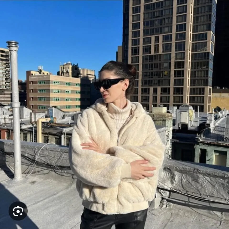 Zara reversible fur coat