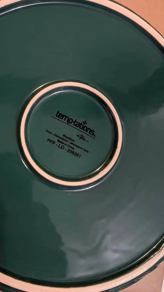 Brand New Temp-tations Pie Dish - Woodland Emerald image indicator(4)