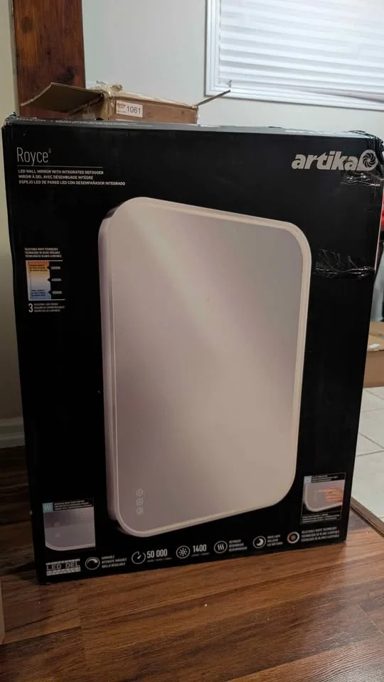 Artika Royce Wall-Mount LED Mirror, 61x81 cm (inbox) image indicator(2)