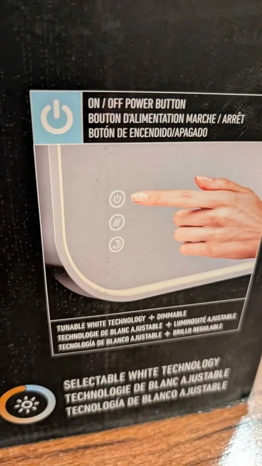 Artika Royce Wall-Mount LED Mirror, 61x81 cm (inbox) image indicator(5)