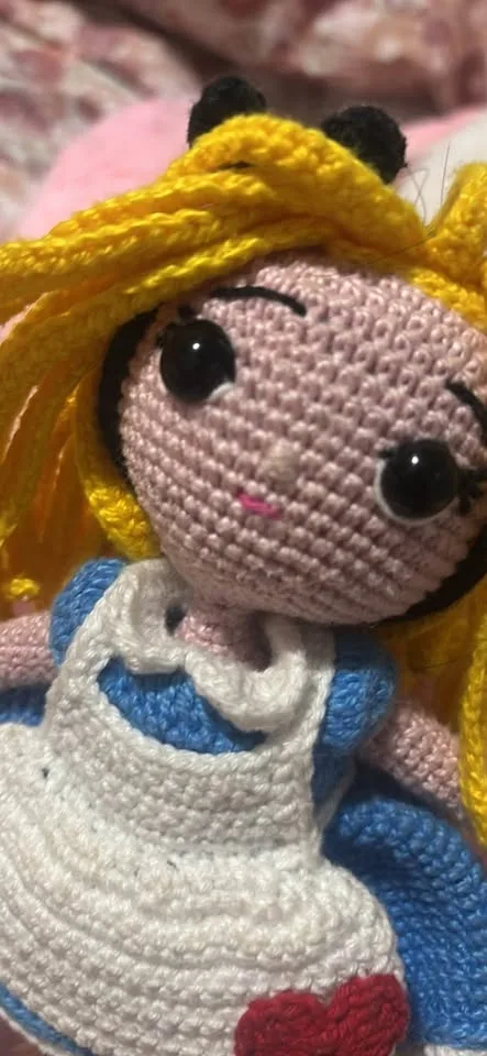 One of a kind crocheted doll image indicator(5)