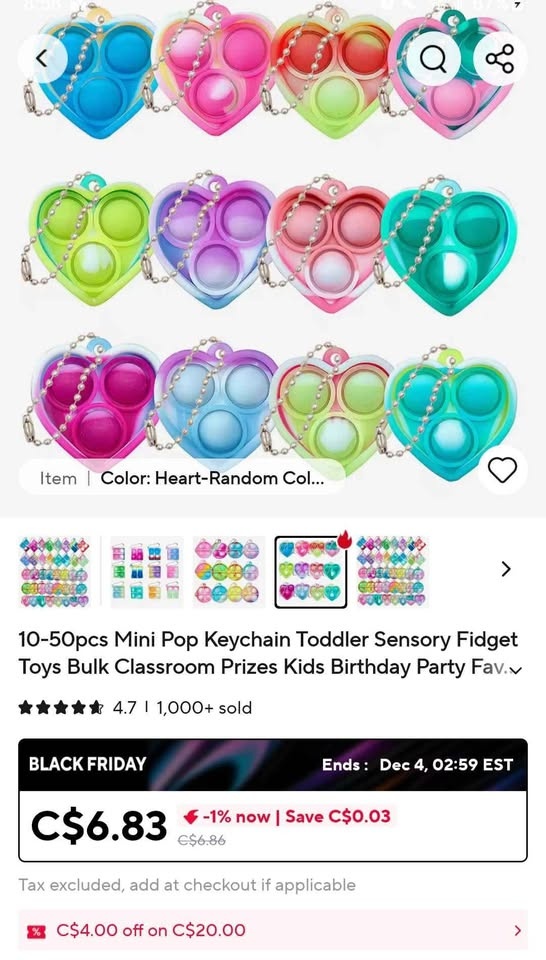 30 Mini Pop-It Keychains - photo 4