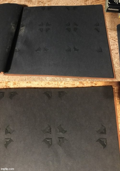 VINTAGE PHOTO ALBUM 14" X 11" TAN STRING CLOSING - photo 4