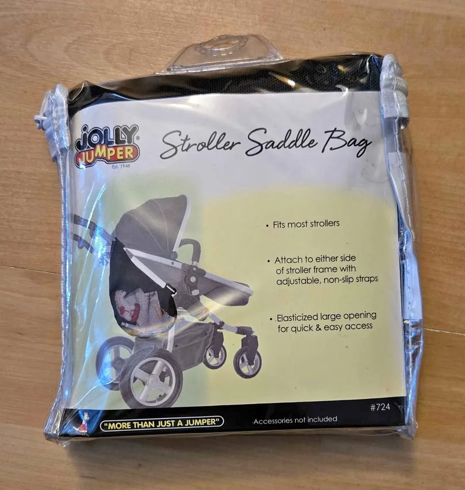 Jolly Jumper Stroller Saddle Bag - Black