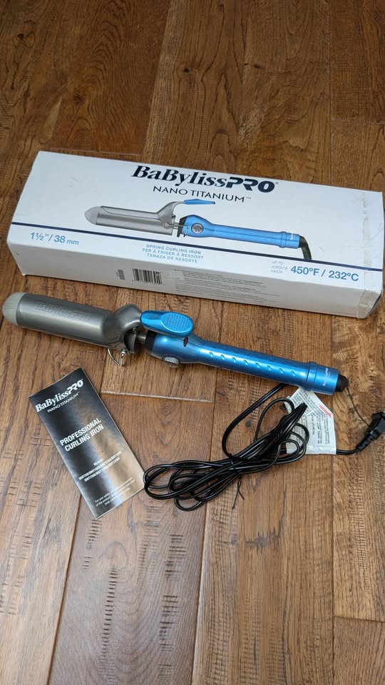 BaByliss PRO Nano Titanium Spring Curling Iron 1.5" - photo 3