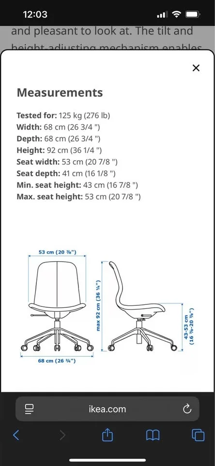 Office chair - IKEA LANGFJALL chair image indicator(5)