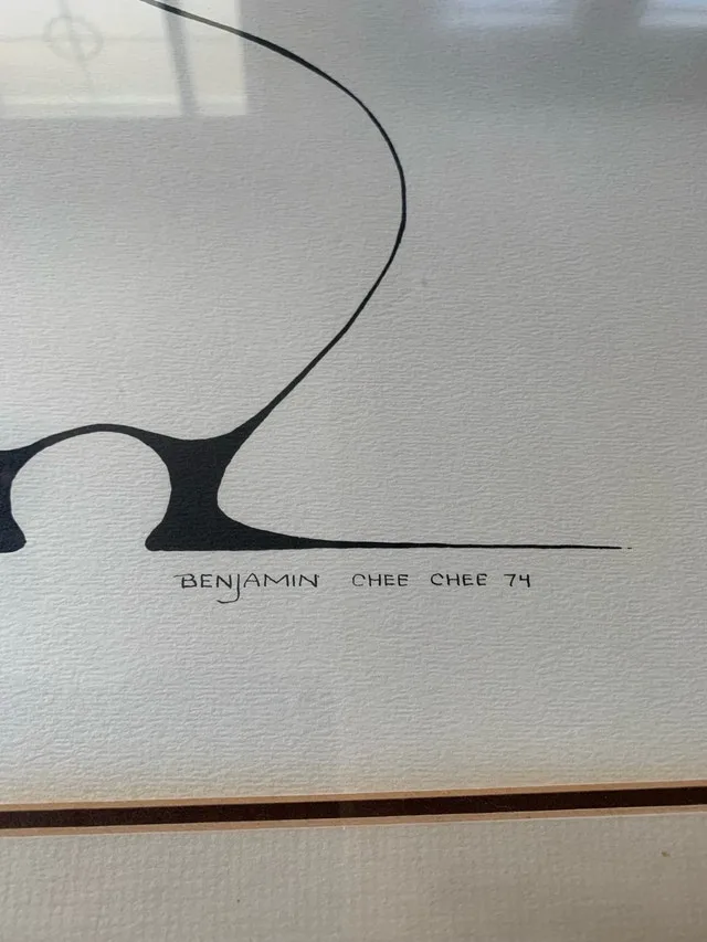 Vintage Benjamin Chee Chee art print image indicator(2)