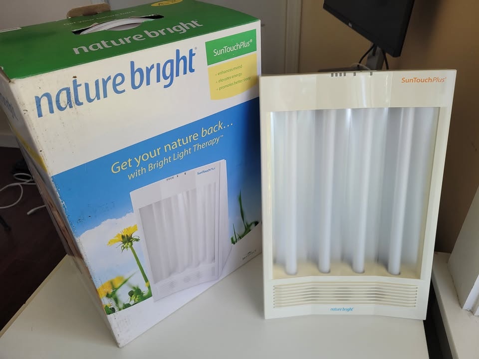 NatureBright SunTouch Plus Light and Ion Therapy Lamp