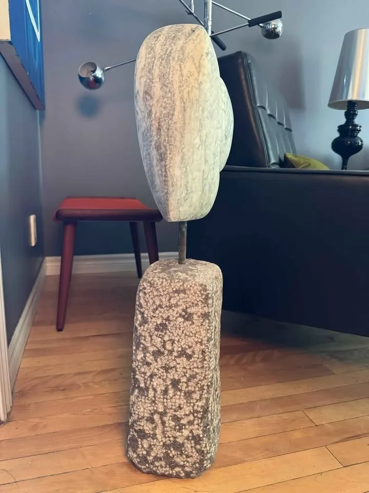 Marble Abstract Sculpture by Stanley Lewis - Signed image indicator(7)