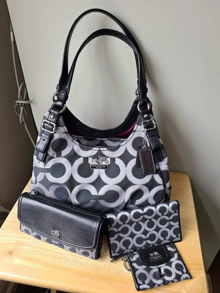 Coach Purse + 3 Wallets Set - New