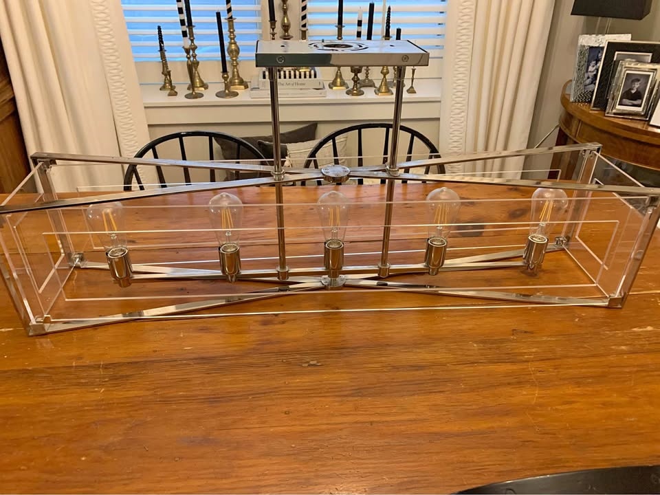 Kovacs - 5 Light Chandelier with Acrylic Panels- $979 New