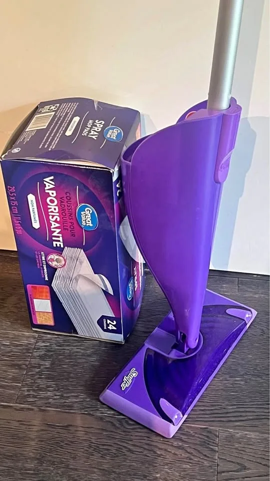 15 pieces Great Value Spray Mop Refill Pads + Swiffer Dust Mop w