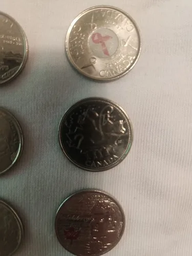 Canadian Conmemorative Quarters Lot 32 Coins image indicator(6)