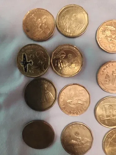 Canadian Conmemorative Loonies Lot 24 Coins image indicator(4)