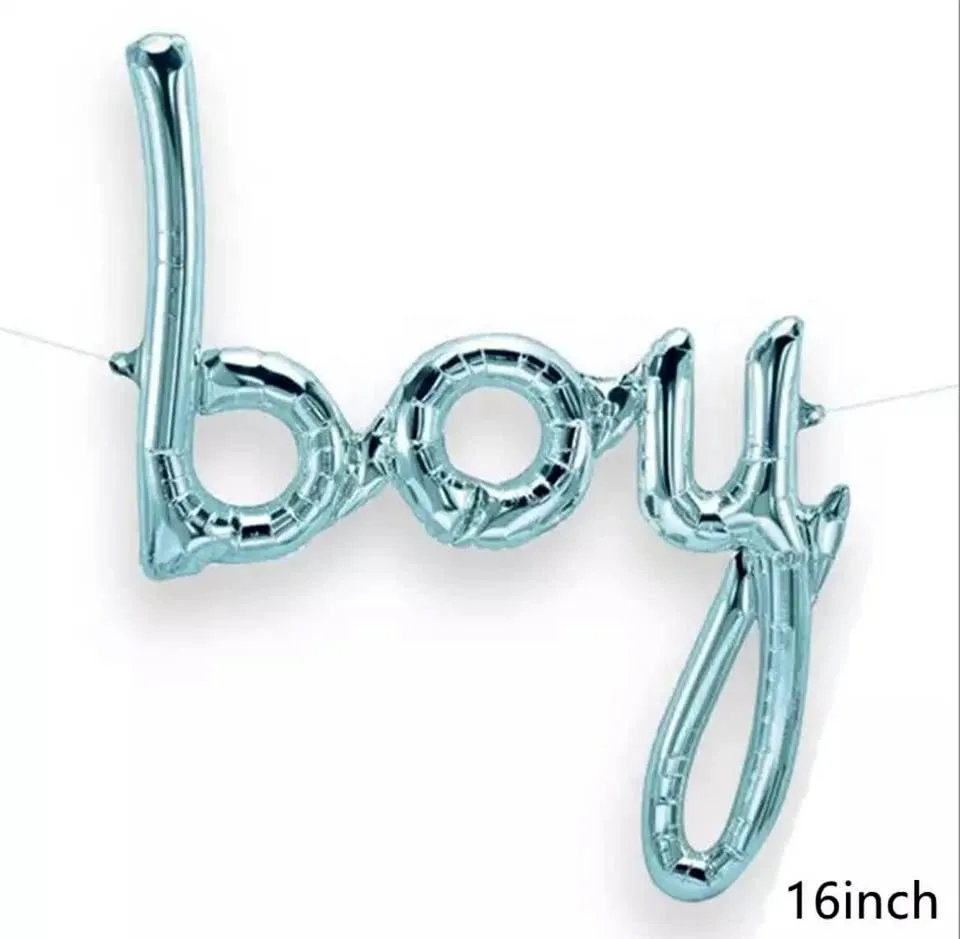 Baby Boy Shower Gender Reveal Balloons