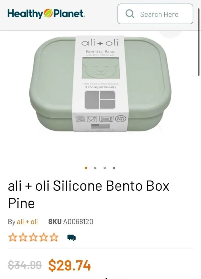 Brand New ali+oli Leakproof Silicone Bento Box