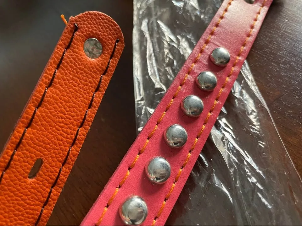 Brand New LEATHER Studded Dog Collar (For Med to Large Dogs) image indicator(4)