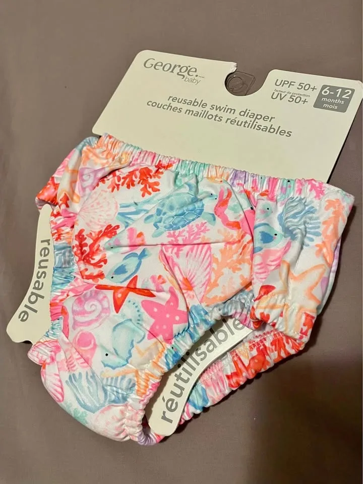 Brand new baby reusable swim diaper