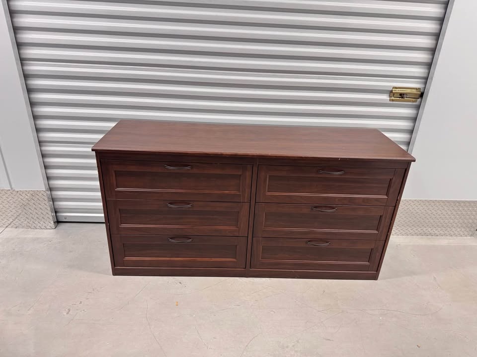 Ikea Songesand brown 6 drawer dresser
