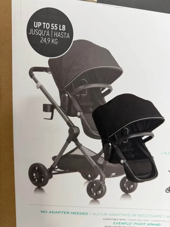 Evenflo Pivot Xpand Second Seat (Ayrshire Black) image indicator(9)