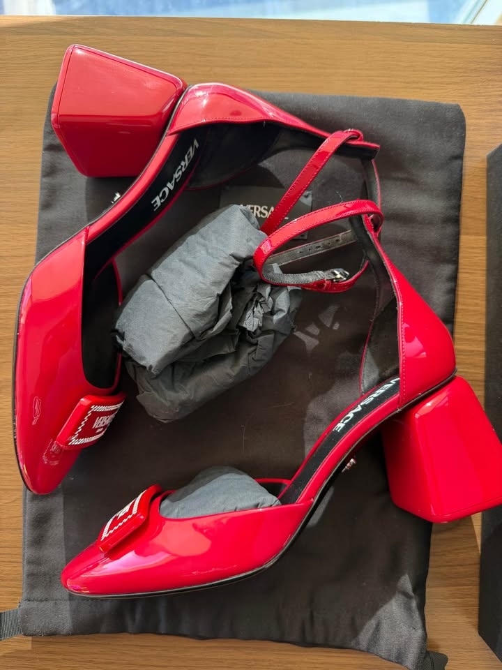 Versace 70mm Leather Pumps - photo 4