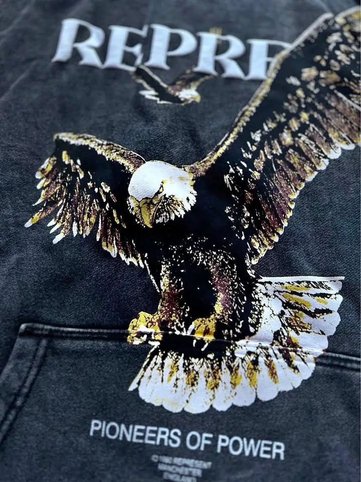 REPRESENT Pioneers Of Power Eagle Hoodie ( Size L ) thumbnail