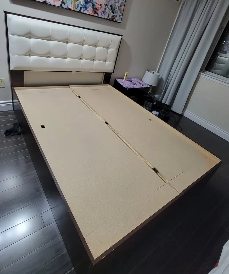 4-Piece Bedroom Set – Bed Frame, Mattress, Dresser, Table image indicator(4)