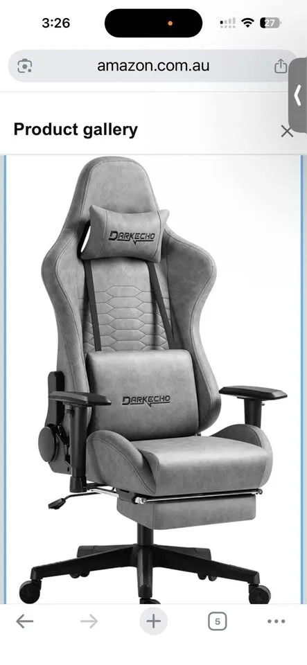 Ergonomic Gaming / Office Chair with Footrest image indicator(4)
